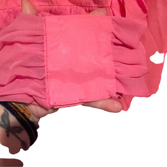 VINTAGE 70’S Pink Prom Dress - Picture 4 of 4